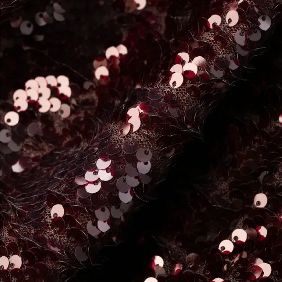 Self-Portrait Sequin Embellished Gown in Brown Short Sleeve Evening Maxi Dress 0 - Picture 5 of 10